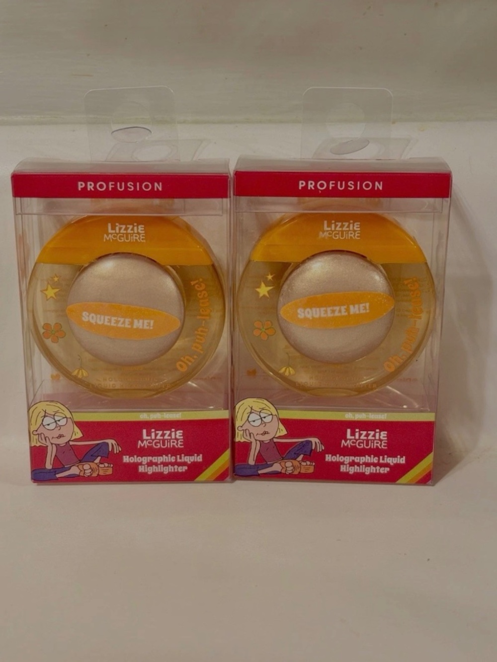 Lizzie McGuire Holographic Liquid Highlighter Y2K Makeup Profusion Set of 2 New